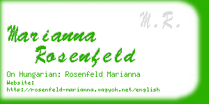marianna rosenfeld business card